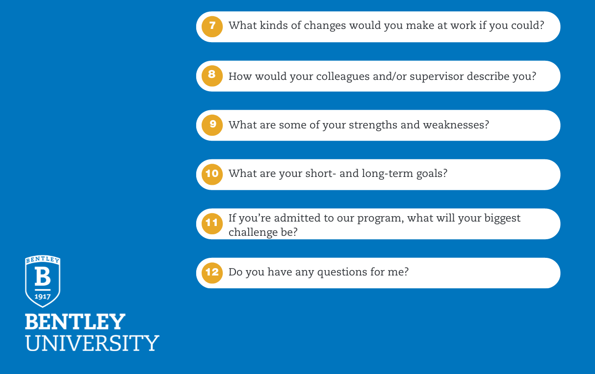 12 MBA Interview Questions